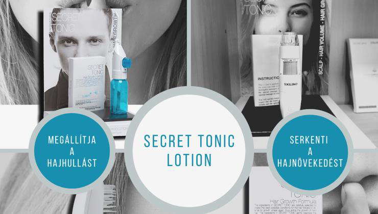 SECRET TONIC LOTION – A hajhullás természetes kezelésére a dúsabb, egészségesebb és vastagabb hajhoz.