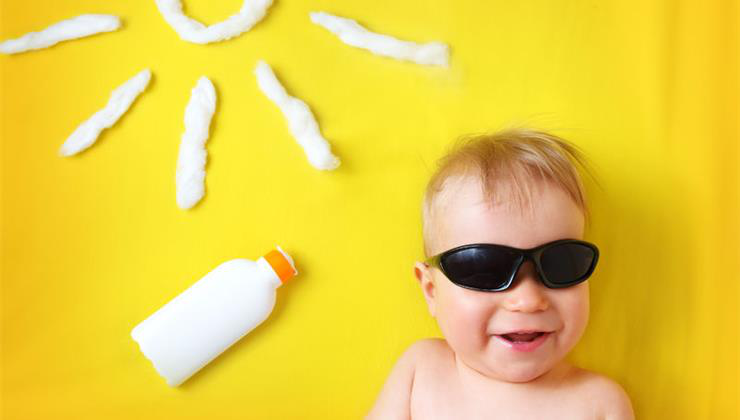 napsütés, kisbabák, napsugárzás